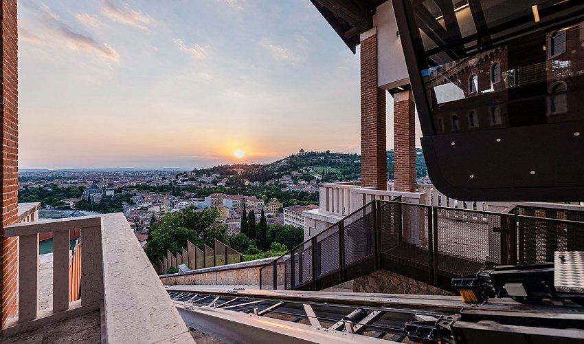 Admire Verona from the Castel San Pietro Funicular
